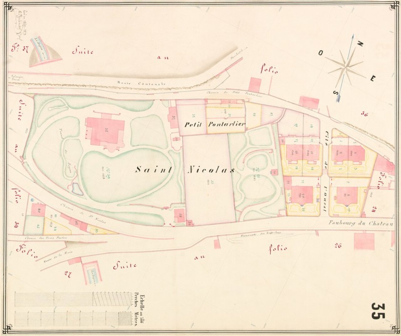 Le parc en 1869